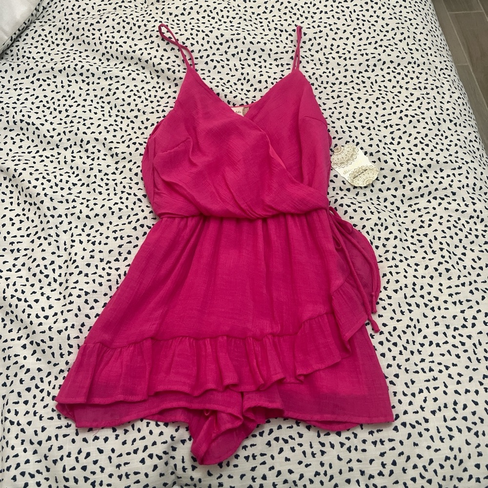 NWT Altard State Pink Ruffle Romper